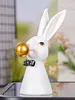 Gilde Figur, Hase, "Magnus", gepunktet, Kunstharz, weiß, VE Produktbild-Vorschau 5