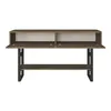 A console table with two open compartments and a shelf below, set against a white background. Náhled obrázku produktu