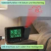 Projektions-Wecker mit Funk-Wetterstation, USB-Port, Produktbild-Vorschau 4