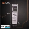 Ruhhy 25763 Badezimmerschrank 80 x 20 x 21 cm, weiß Produktbild-Vorschau 19