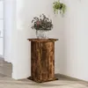 vidaXL Pflanzenständer Räuchereiche 33x33x60 cm Produktbild-Vorschau 2