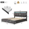 Letto imbottito Flieks 180x200cm con 2 cassetti, letto a Anteprima dell’immagine prodotto 3