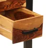 Biurko vidaXL z 2 szufladami, 110 x 50 x 77 cm, z litego Podgląd zdjęcia produktu 11