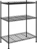 vidaXL Úložný regál se 3 policemi 60x35x76 cm černý 150 kg Náhled obrázku produktu 1