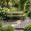 di volio Gartenbank ITRI - Beige, Sitzbank in Holzoptik, Produktbild-Vorschau 7