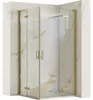 Rea douchecabine Hugo, 90x90 cm, geborsteld goud Productafbeelding-voorbeeld 1