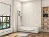 80x140cm Badewannenaufsatz 6mm ESG Nanoglas Duschabtrennung Produktbild-Vorschau 1