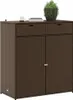 vidaXL Mobile da giardino marrone 105x55x113 cm in poly Anteprima dell’immagine prodotto 4