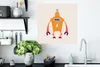 MuchoWow® Poster Roboter - Antenne - Orange - Blitzschlag - Produktbild-Vorschau 3