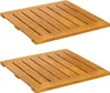 vidaXL: 2 alfombrillas para baño, color natural, 50 x 50 Vista previa de la imagen del producto 1