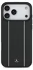 The back of a black iPhone case with a Mercedes-Benz logo. Produktbild-Vorschau