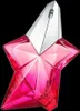 A star-shaped perfume bottle with a silver cap against a black background. Podgląd zdjęcia produktu
