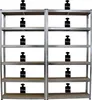 2x Schwerlastregal Steckregal 200x100x30 Archivregal Produktbild-Vorschau 3