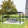 Pergola bioclimatica 3x4m in alluminio e acciaio, lamelle Anteprima dell’immagine prodotto 6