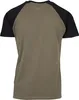 Urban Classics - RAGLAN Contrast T-Shirt oliv / schwarz 4XL Podgląd zdjęcia produktu 21