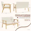 Iropro 2 Sitzer Sofa, Kleine Sofa mit Holzrahmen, Produktbild-Vorschau 7