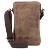 Greenburry Vintage Leder Handy Umhängetasche 13x22cm Produktbild-Vorschau 13