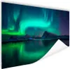 MuchoWow® Poster Nordlichter - Berge - Norwegen 120x80 cm - Produktbild-Vorschau 1