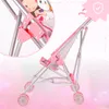 Malplay Puppenwagen Klappbarer leicht Rosa Kinderwagen Produktbild-Vorschau 9
