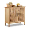 relaxdays Waschbeckenunterschrank Walnuss Produktbild-Vorschau 1