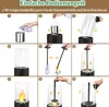 YUENFONG Bioethanol Standkamin 80x23x23 cm, Runder Produktbild-Vorschau 7