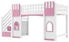Kinderhochbett mit Stauraumtreppe und Fenster, MDF Kiefer, Produktbild-Vorschau 11