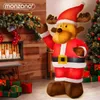 MONZANA® Aufblasbares Rentier 135cm LED Beleuchtet Produktbild-Vorschau 8