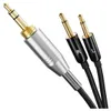 A close-up shot of an audio cable with multiple connectors. Náhled obrázku produktu