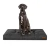 A Great Dane dog sits on a large, dark gray dog bed against a white background. Anteprima dell’immagine prodotto
