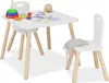 Relaxdays Kindersitzgruppe, 3-tlg., Kindertisch mit 2 Produktbild-Vorschau 1