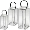 SEVICO Laterne Gartenlaterne Metall XXL 3tlg. Windlicht Produktbild-Vorschau 4