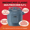 Instant Pot 921283, 5,7 liter, 1000 watt, blauw, roestvrij Productafbeelding-voorbeeld 2