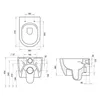 Spülrandloses Hänge WC Matt Schwarz Black WC Toilette Produktbild-Vorschau 3