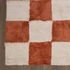 Volero - Teppich Kariert - Blox Terracotta Weiß - 140x200 Produktbild-Vorschau 5