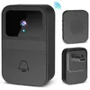 A collage of a smart doorbell system, showing the main doorbell unit and two accessories. Produktbild-Vorschau