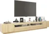 vidaXL TV-Schrank mit LED-Leuchten Sonoma-Eiche 260x35x40 Produktbild-Vorschau 3