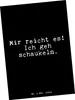 Mr. & Mrs. Panda Postkarte Mir reicht es! Ich... - Schwarz Produktbild-Vorschau 1