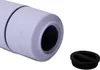 A close-up shot of the open end of a lavender-colored grinder and its black cap. Produktbild-Vorschau