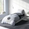 4 teilig Husky Bettwäsche 135x200 cm Schnee Hunde grau Produktbild-Vorschau 3