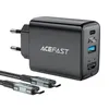 Acefast 2in1 Ladegerät GaN 65W USB Type C / USB, Adapter Produktbild-Vorschau 1