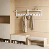 Relaxdays Wandgarderobe, 2er Set, je 4 Doppelhaken, HxBxT: Produktbild-Vorschau 2