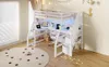 Hoogslaper 90x200 cm met L-vormig bureau, LED-verlichting, Productafbeelding-voorbeeld 8