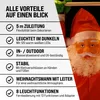 MONZANA® LED žebřík Otec Vánoc XXL 240cm vnitřní/venkovní Náhled obrázku produktu 7