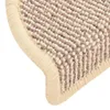 vidaXL Tapis d'escalier 15 pcs. 65x21x4 cm blanc et marron Voir les images du produit 15