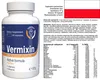 A bottle of Vermixin dietary supplement with accompanying product information. Produktbild-Vorschau