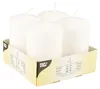 Papstar 10483 Cylinder White 4 Pieces ? Candle 80 Mm, 5 Cm, Produktbild-Vorschau 1