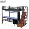 Merax Etagenbett 140x200 & 90x200cm, Metall-Hochbett mit Produktbild-Vorschau 6