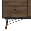 Rye Kommode 6 Schubladen mattschwarz, Walnuss Nachbildung. Produktbild-Vorschau 17