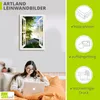 ARTland Leinwandbild Fensterblick Angelsteg am Fluss, weiß Produktbild-Vorschau 3