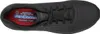 A top-down view of a black Skechers sneaker. Voir les images du produit
